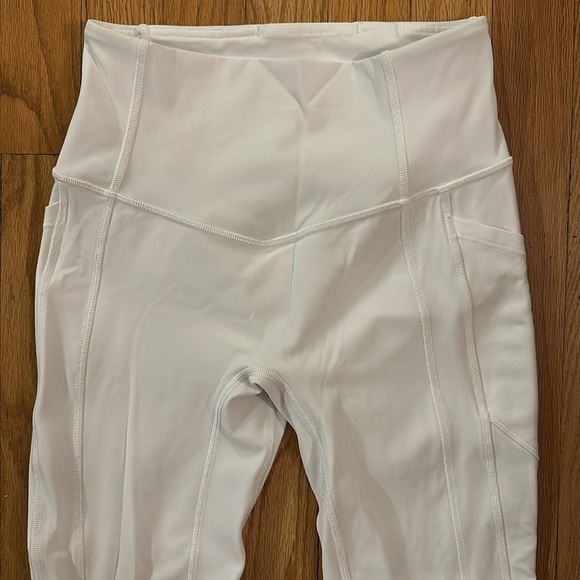 Lululemon sz 4 All The Right Places Crop II 23" White High-Waisted Leggings VGUC - Picture 4 of 12